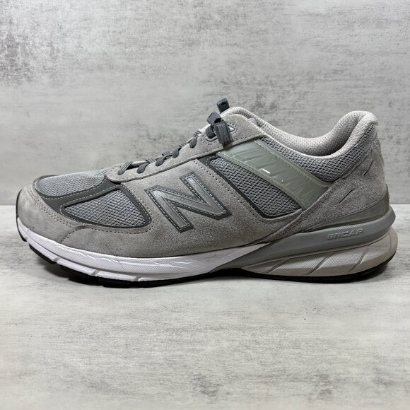 New Balance 990v5 Made in USA Sneakers - Men's Size 13 2E Extra Wide - Gray
